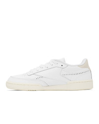 Reebok Classics White And Off White Club C 85 Vintage Sneakers