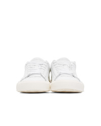 Heron Preston White And Orange Vulcanized Sneakers