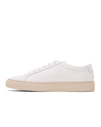 Common Projects White And Pink Original Achilles Low Sneakers
