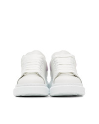 Alexander McQueen White And Purple Oversized Sneakers