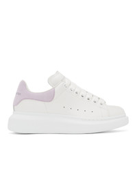 Alexander McQueen White And Purple Oversized Sneakers