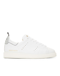 Golden Goose White And Silver Er Sneakers