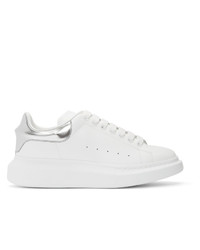 Alexander McQueen White And Silver Oversized Sneakers