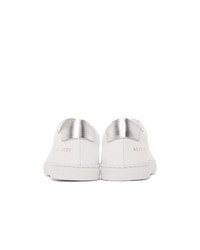 Common Projects White And Silver Retro Low Sneakers