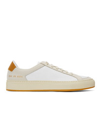 Common Projects White And Yellow Retro 70s Sneakers