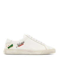 Saint Laurent White Andy Pins Sneakers