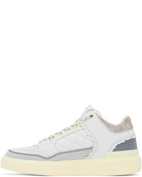 Balmain White B Court Sneakers