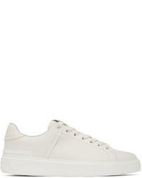 Balmain White B Court Sneakers