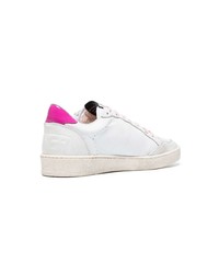 Golden Goose Deluxe Brand White B Leather Sneakers