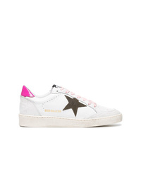 Golden Goose Deluxe Brand White B Leather Sneakers