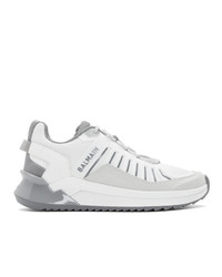 Balmain White B Trail Sneakers