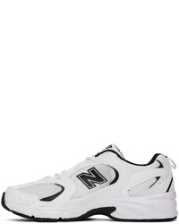 New Balance White Black 530 Sneakers