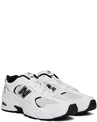 New Balance White Black 530 Sneakers