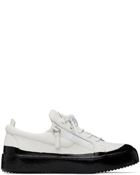 Giuseppe Zanotti White Black Frankie Match Sneakers