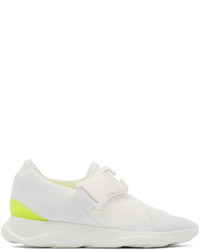 Christopher Kane White Buckle Low Top Sneakers