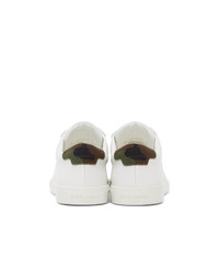 Saint Laurent White Camo Andy Sneakers