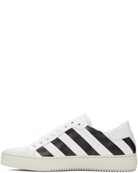 Off-White White Classic Diagonal Sneakers