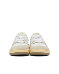 Lanvin White Clay Low Top Sneakers
