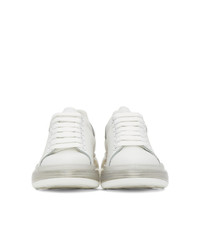 Alexander McQueen White Clear Sole Oversized Sneakers
