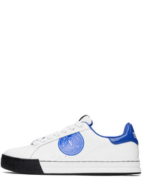 VERSACE JEANS COUTURE White Court 88 V Emblem Sneakers