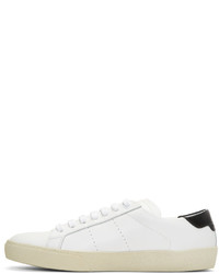 Saint Laurent White Court Classic Sneakers