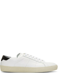 Saint Laurent White Court Classic Sneakers