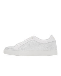 Paul Smith White Crackle Basso Sneakers