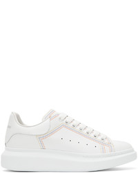 Alexander McQueen White Embroidered Oversized Sneakers