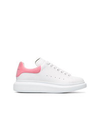 Alexander McQueen White Exaggerated Sole Leather Sneakers