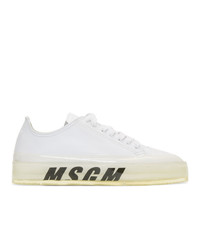 MSGM White Floating Sneakers