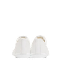 Fendi White Forever Toe Cap Sneakers