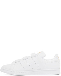 adidas Originals White Gold Stan Smith Sneakers