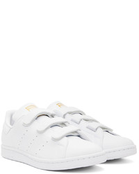 adidas Originals White Gold Stan Smith Sneakers