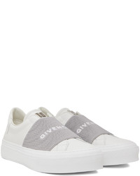 Givenchy White Gray City Sport Sneakers