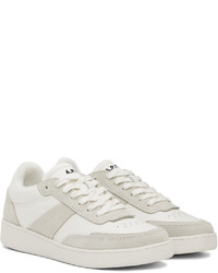 A.P.C. White Gray Plain Sneakers