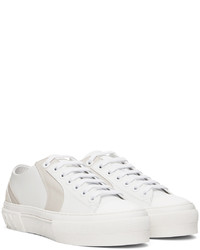 Burberry White Gray Two Tone Sneakers