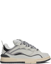 Li-Ning White Gray Wave Golden Sneakers