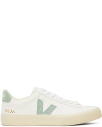 Veja White Green Campo Chromefree Sneakers