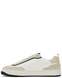 Kenzo White Green Kourt 80 Sneakers