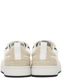 Kenzo White Green Kourt 80 Sneakers