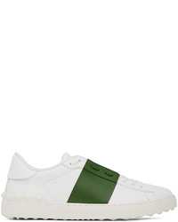 Valentino Garavani White Green Open Sneakers