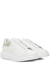 Alexander McQueen White Green Oversized Sneakers