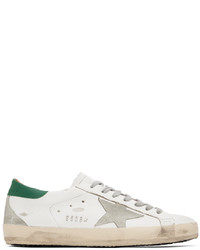 Golden Goose White Green Super Star Sneakers