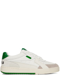 Palm Angels White Green University Sneakers