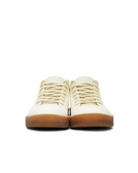 Feit White Hand Sewn Low Latex Sneakers