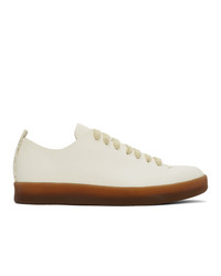 Feit White Hand Sewn Low Latex Sneakers