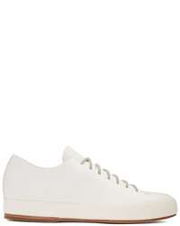 Feit White Hand Sewn Low Sneakers