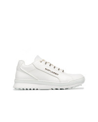 Saint Laurent White Jump Leather Sneakers
