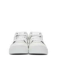 Balmain White Kane Sneakers