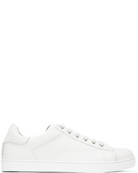 Gianvito Rossi White Lace Up Sneakers